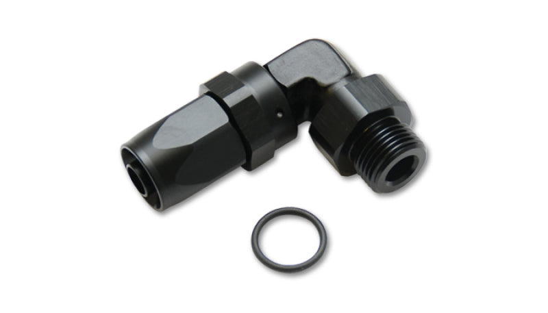 Vibrant Male -10AN 90 Degree Hose End Fitting - 7/8-14 Thread