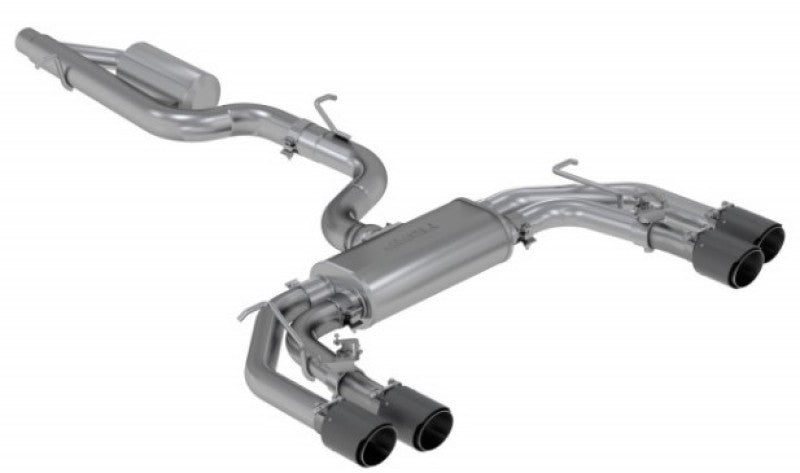 MBRP Armor Pro Series T304 Stainless Steel Cat-Back Exhaust System for 2015-2019 Audi S3 with Active Exhaust and Quad Split Rear Exit