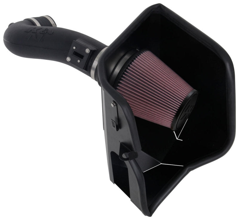K&N Engineering 63-3110 AirCharger Performance Intake System for 2019 Chevrolet Silverado 1500 and GMC Sierra 1500 with 5.3L/6.2L V8 engines