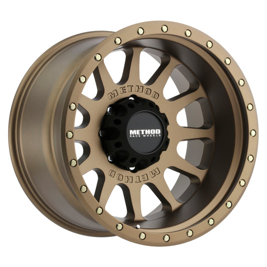 Method MR605 NV 20x10 Inch Bronze Wheel with -24mm Offset and 8x6.5 Bolt Pattern