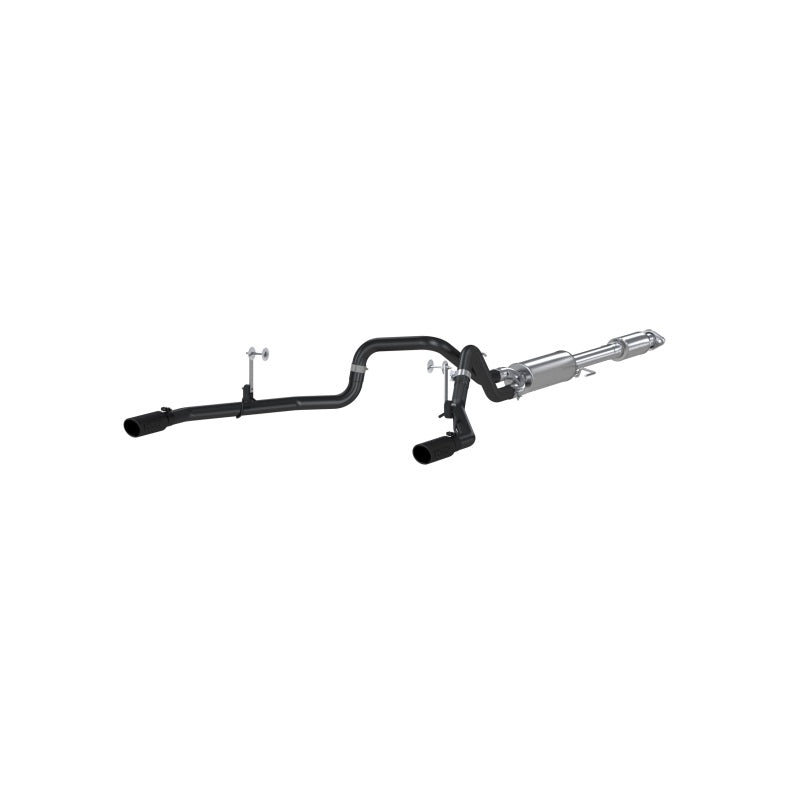 MBRP Armor BLK Series 3-Inch Cat Back Dual Exhaust System for 2015-2016 Ford F-150 5.0L with Black Coated Finish