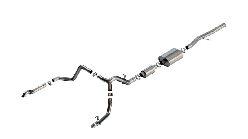Borla S-Type Cat-Back Exhaust System for 2022-2023 Chevrolet Silverado 1500 ZR2 & GMC Sierra 1500 AT4X 6.2L V8