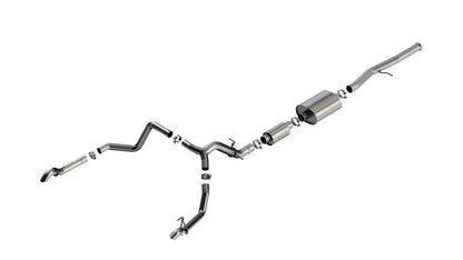 Borla S-Type Cat-Back Exhaust System for 2022-2023 Chevrolet Silverado 1500 ZR2 & GMC Sierra 1500 AT4X 6.2L V8