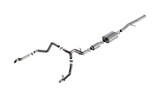 Borla S-Type Cat-Back Exhaust System for 2022-2023 Chevrolet Silverado 1500 ZR2 & GMC Sierra 1500 AT4X 6.2L V8