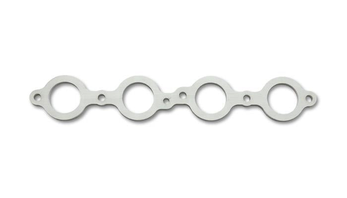 Vibrant T304 Stainless Steel Exhaust Manifold Flange for GM LS1/LS2/LS3 Engines - 3/8 Inch Thick, Sold in Pairs