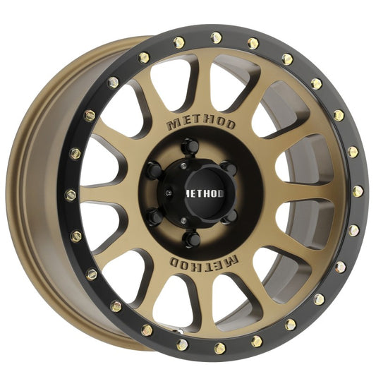 Method MR305 NV 18x9 Bronze Street Loc Wheel with 6x5.5 Bolt Pattern and 108mm Hub Bore