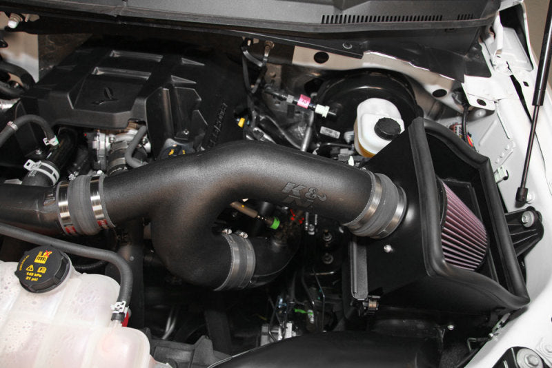 K&N Engineering 57-2593 High-Flow Cold Air Intake Kit for 2015-2017 Ford F-150 2.7L V6