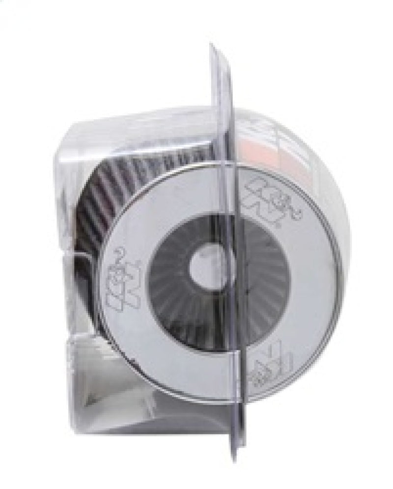 K&N Engineering Universal Chrome Round Tapered Air Filter Part RG-1001WT – 4-Inch Flange ID, 5.5-Inch Height