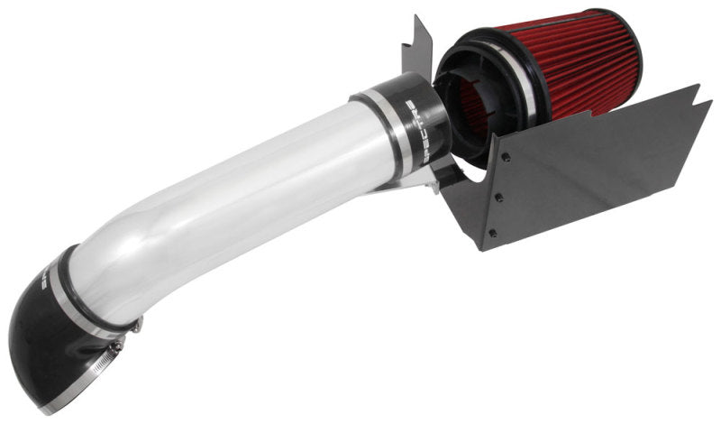 Spectre 99-07 GM Truck V8-4.8/5.3/6.0L F/I Air Intake Kit - Clear Anodized with Red Filter