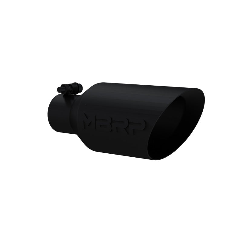 MBRP T5161BLK Universal Dual Wall Black Exhaust Tip - 4.5 Inch Outlet, 2.5 Inch Inlet, 11 Inch Length