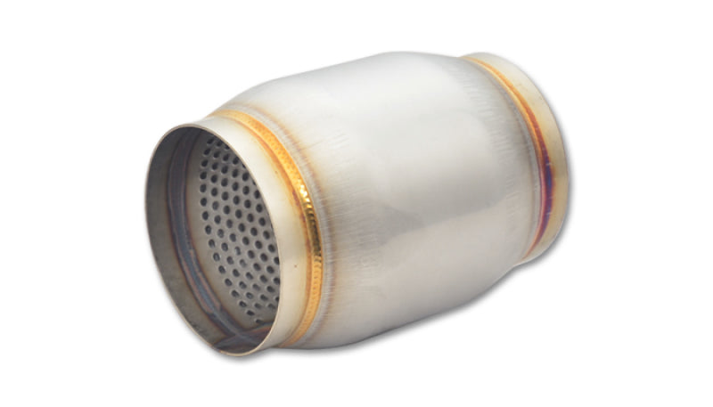 Vibrant Performance SS Race Muffler 3-inch Inlet/Outlet, 5-inch Length