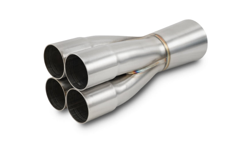 Vibrant Performance 4-1 Stainless Steel Merge Collectors - 1-3/4 inch Inlet Slipover with 3 inch Outlet OD