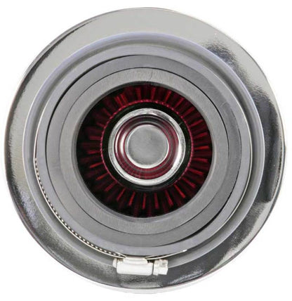 K&N Engineering Universal Air Filter Chrome Round Tapered – 4-inch Flange ID x 1.125-inch Flange Length x 5.5 inches Height