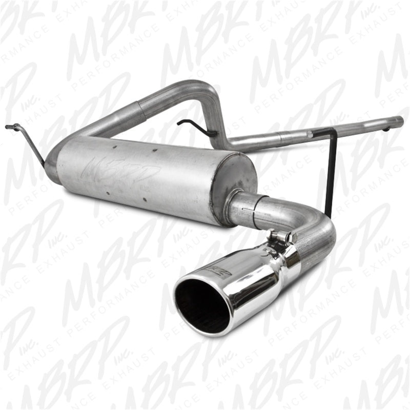 MBRP Armor Lite Series Cat Back Exhaust System for 2007-2011 Jeep Wrangler 4-Door 3.8L V6