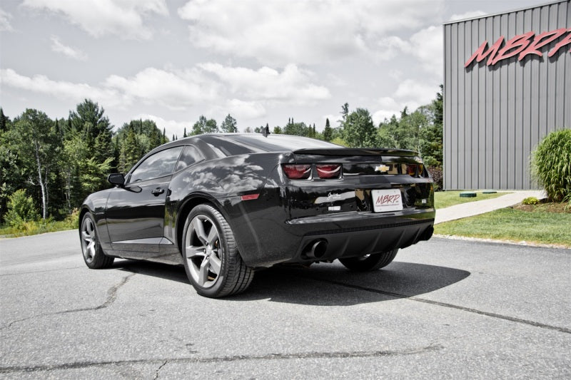 MBRP Armor BLK Series 3-Inch Black Coated Axle Back Exhaust System for Chevrolet Camaro 2010-2015