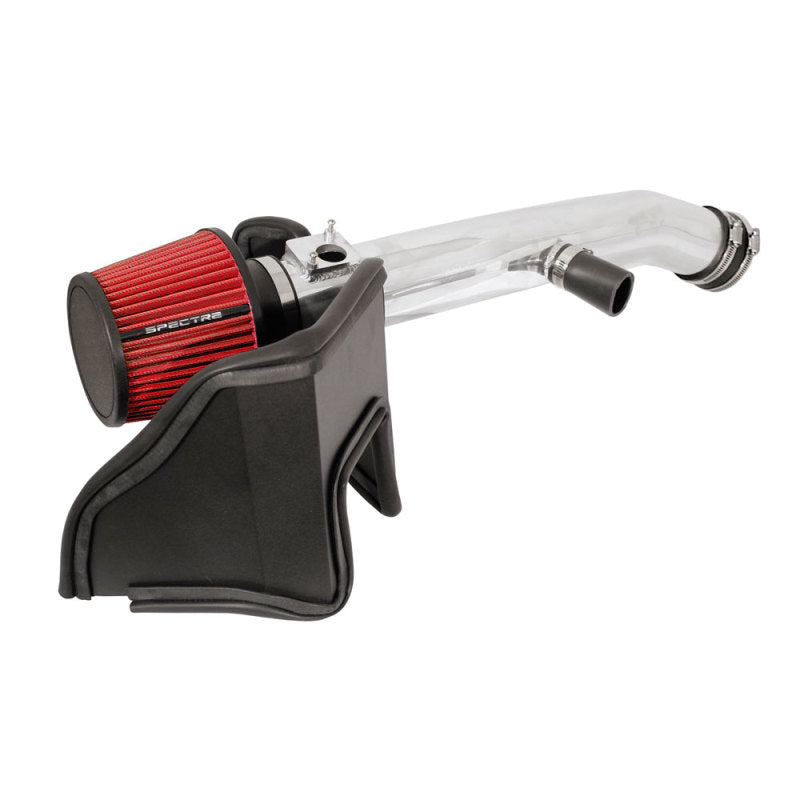 Spectre 06-12 Lexus IS250/IS350 V6-2.5/3.5L F/I Air Intake Kit with Red Filter and Polished Aluminum Tubing