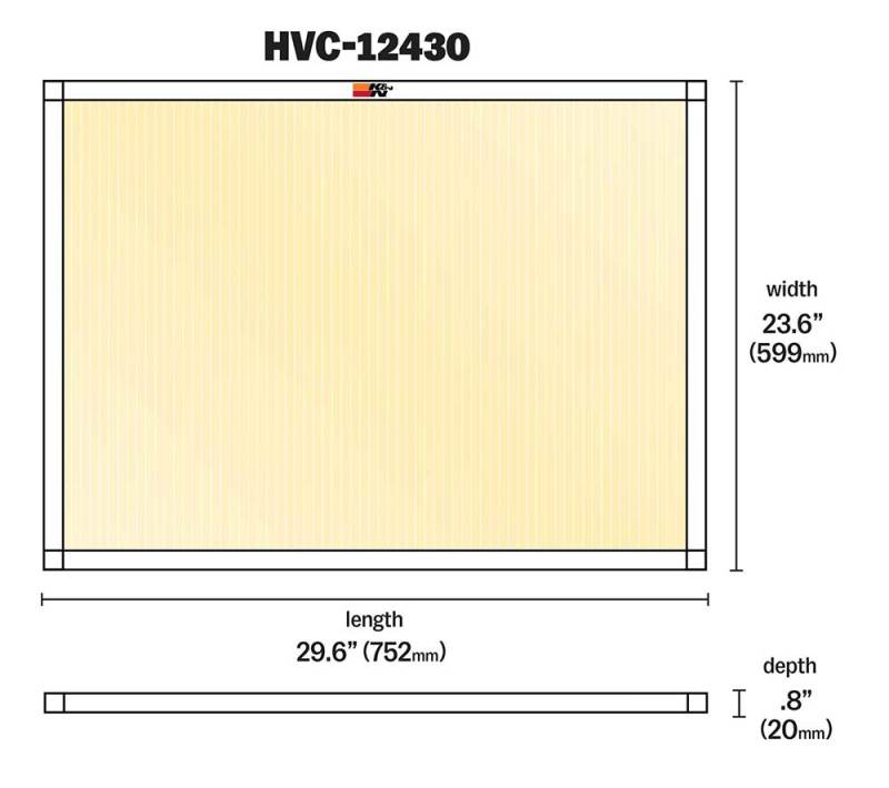 K&N Engineering HVAC Filter 24 x 30 x 1 – Washable and Reusable Pleated Synthetic Air Filter with MERV 11 Rating