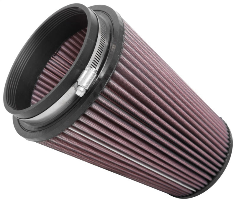 K&N Universal Clamp-On Air Filter for Jeep Wrangler - 5 Inch Flange / 6-1/2 Inch Body / 4-3/8 Inch Top / 8-3/4 Inch Height