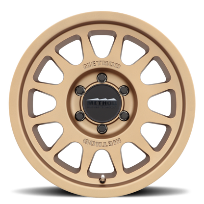 Method MR703 17x8.5 Inch Bronze Bead Grip Wheel with +25mm Offset and 6x135 Bolt Pattern