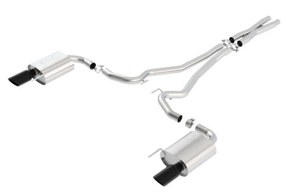 Borla Atak S Cat-Back Exhaust System for 2015-2017 Ford Mustang GT 5.0L V8 with Black Chrome Finish