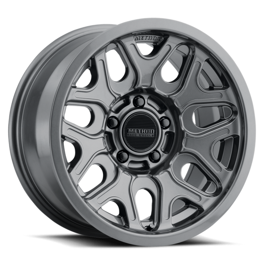 Method MR322 20x10 Inch Gloss Titanium Wheel with 6x5.5 Bolt Pattern and -18 Offset