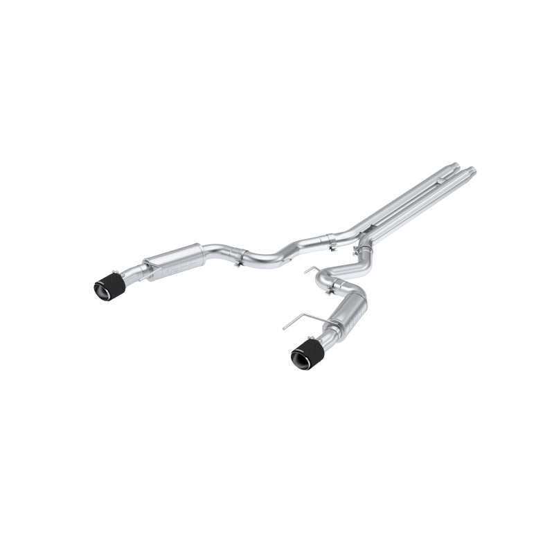 MBRP Armor Pro Series Cat-Back Exhaust System for 2024 Ford Mustang GT S650 with 5.0L engine, Dual Rear Exit, Carbon Fiber Tips