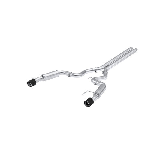 MBRP Armor Pro Series Cat-Back Exhaust System for 2024 Ford Mustang GT S650 with 5.0L engine, Dual Rear Exit, Carbon Fiber Tips