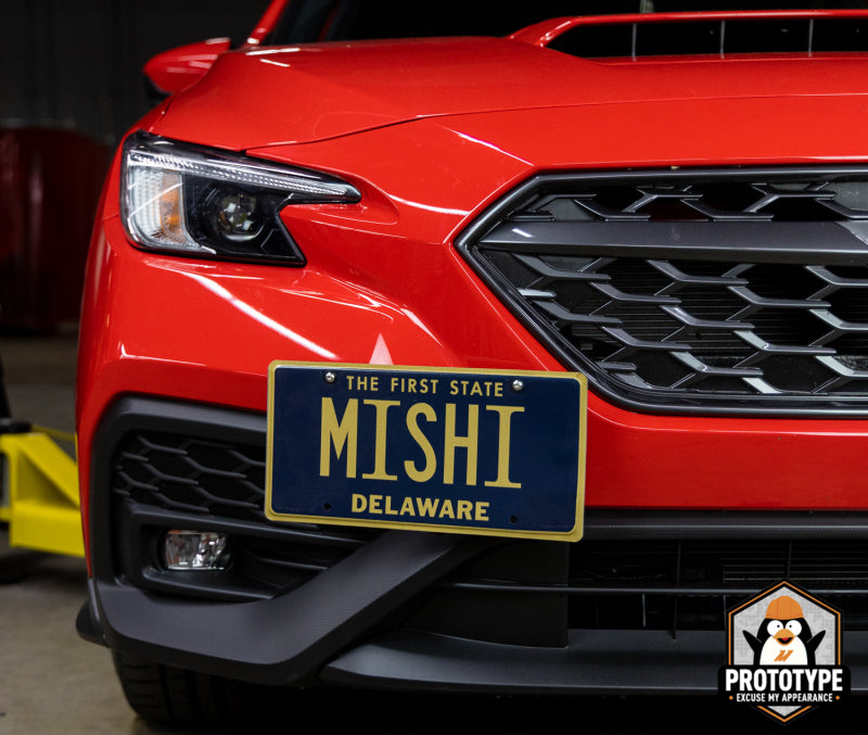 Mishimoto 2022+ Subaru WRX License Plate Relocation Kit - Aluminum Mounting Solution