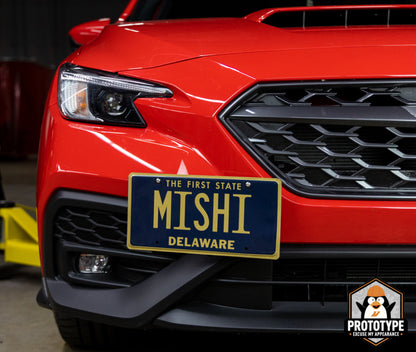 Mishimoto 2022+ Subaru WRX License Plate Relocation Kit - Aluminum Mounting Solution