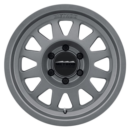 Method MR704 17x8.5 Inch Titanium Wheel with Bead Grip Technology and 6x5.5 Bolt Pattern