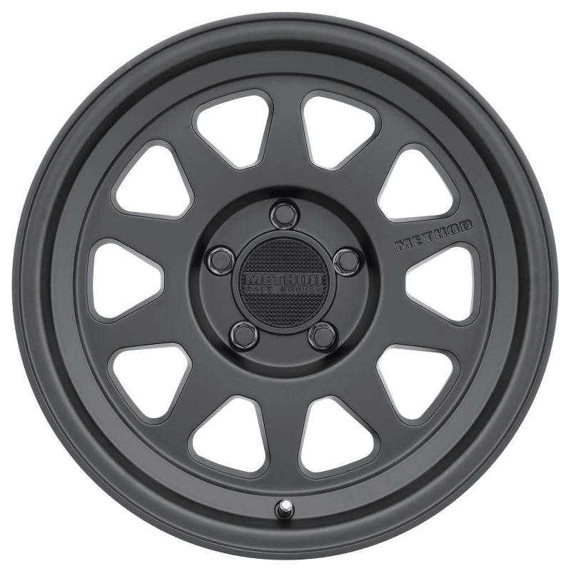 Method MR316 17x8.5 Inch Matte Black Off-Road Wheel with 5x5 Bolt Pattern and 71.5mm Hub Bore