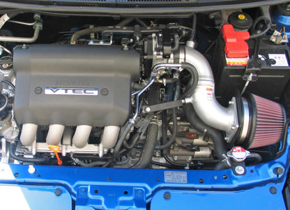 K&N Performance Intake Kit Typhoon for Honda Fit 2007-2008, L4-1.5L, Silver – Part Number 69-1016-1TS