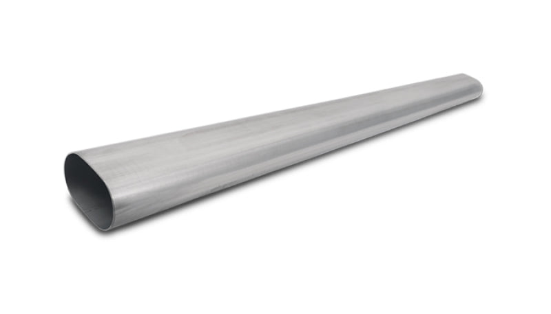 Vibrant 3.5-inch Oval T304 Stainless Steel Straight Tubing - 5 Foot Length