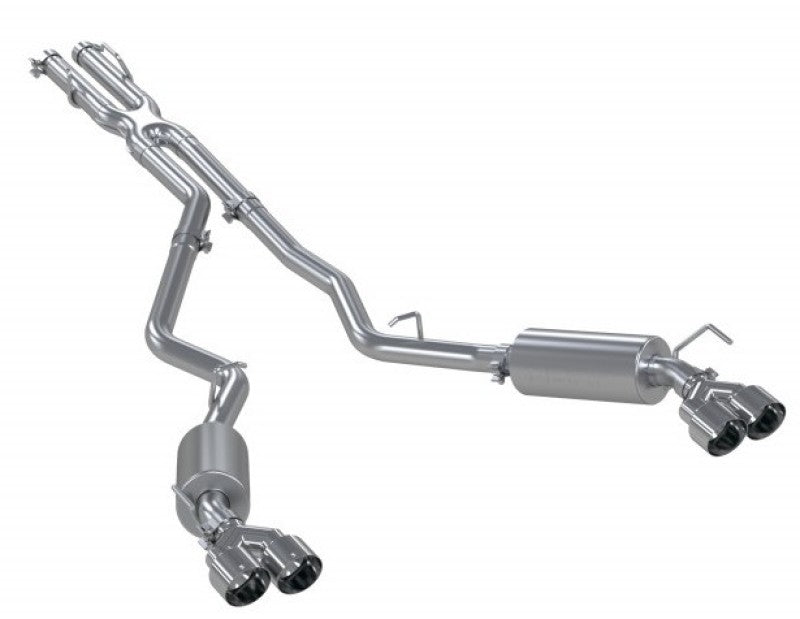 MBRP Armor Lite Series Cat Back Exhaust System for 2020-2021 Ford Explorer & Lincoln Aviator with 2.5-inch Dual Rear Exit and Quad Tips