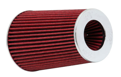 K&N Engineering Universal Air Filter Chrome Round Tapered - 4-inch Flange ID, 1.125-inch Flange Length, 9.5-inch Height