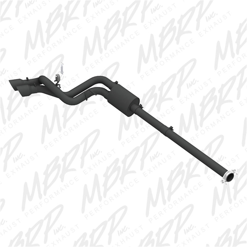 MBRP Armor BLK Series Cat Back Exhaust System for 2009-2014 Ford F-150 with 3-inch Diameter and Dual Outlet Tips