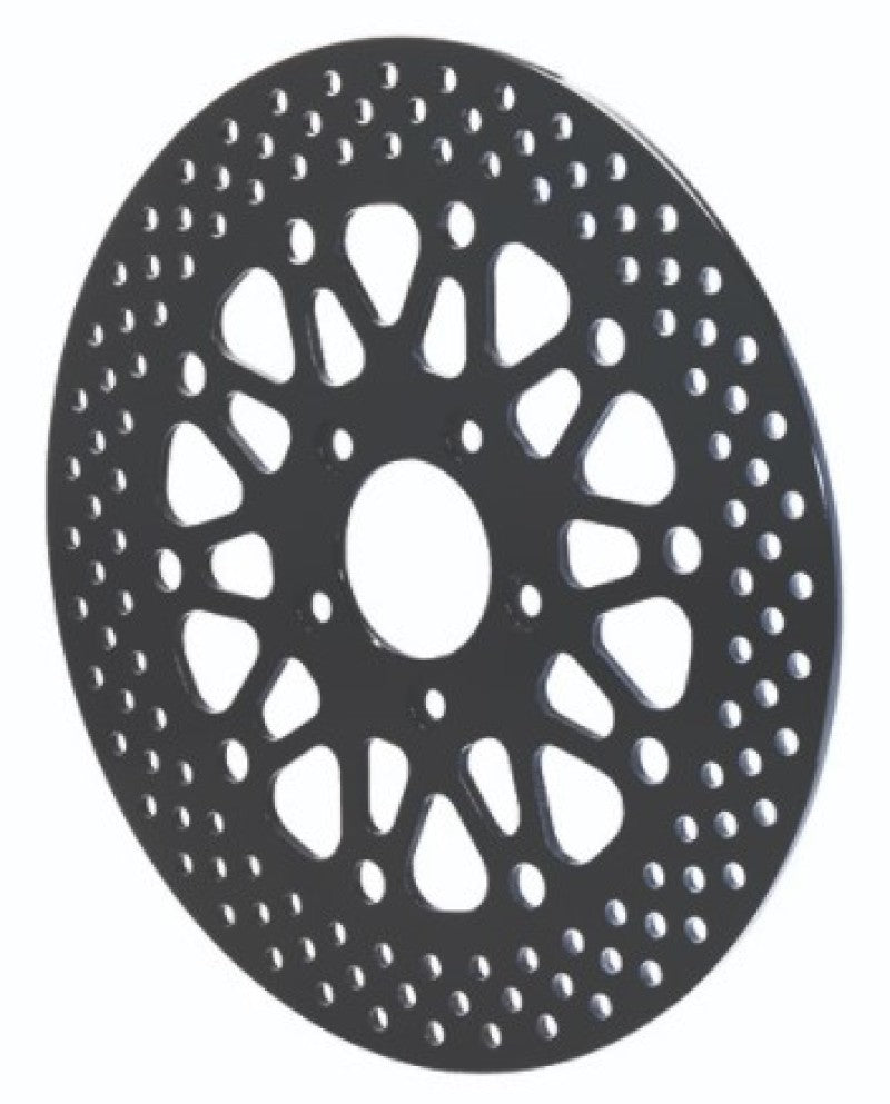 Wilwood Stainless Steel Front Rotor for Harley-Davidson Motorcycles 2008 and Up with Black Finish - 11.80 x .196 inches, 5 on 3.25in bolt pattern
