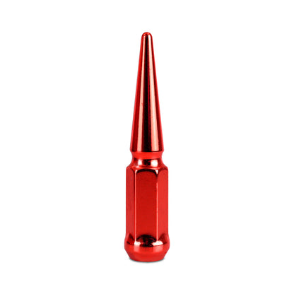 Mishimoto Steel Spiked Lug Nuts M14 x 1.5, 24-Piece Set in Red