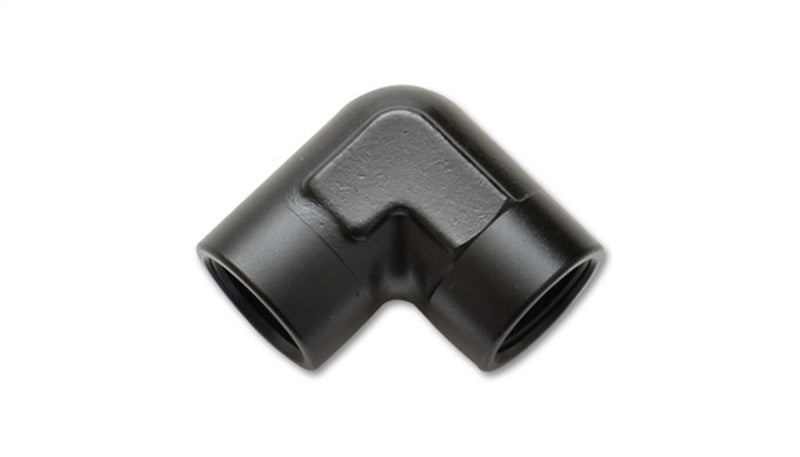Vibrant 3/8 inch NPT 90 Degree Female Pipe Coupler Fitting - Part #11322