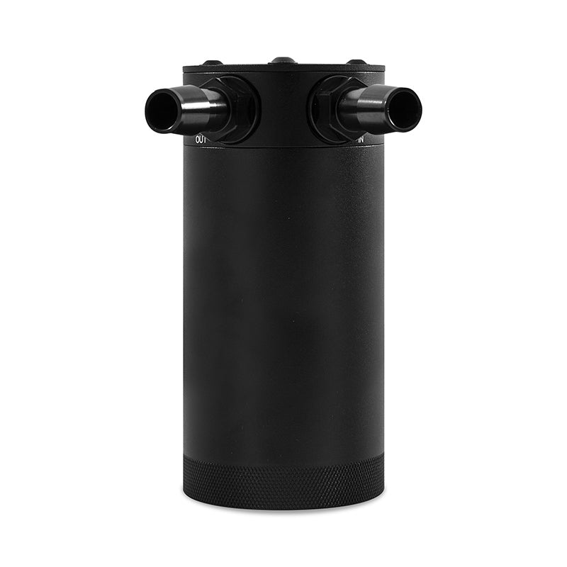 Mishimoto 2-Port XL Baffled Oil Catch Can - Black, Part Number MMBCC-CBTWO-XLBK