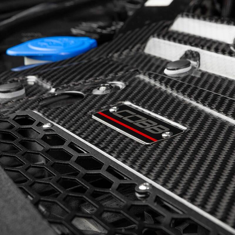 COBB Redline Carbon Fiber Radiator Shroud for Ford F-150 2021-2023 Ecoboost 3.5L & 2.7L Raptor, Tremor, Limited Models