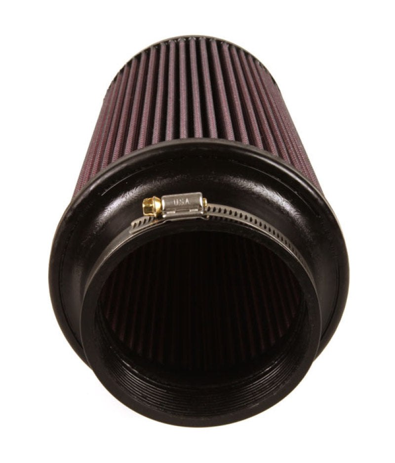 K&N Engineering Universal Rubber Air Filter 4 Inch Flanged for Automotive and Equipment Applications