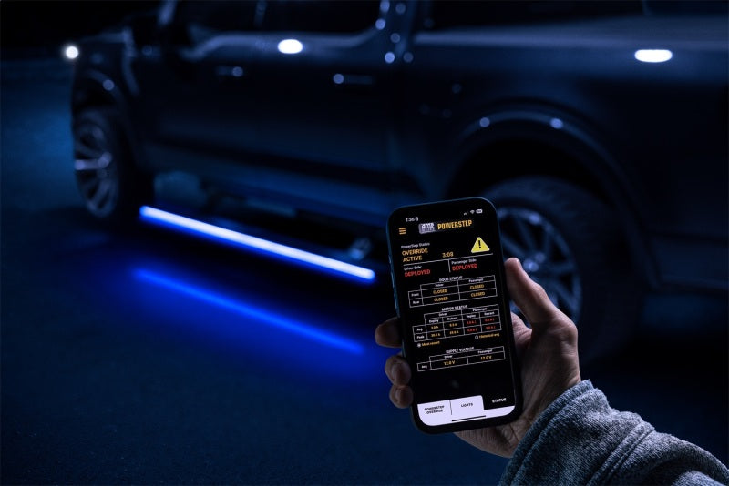 AMP Research PowerStep Vision Lighted Electric Running Boards for 2021-2025 Ford F-150 SuperCrew by AMP Research Part #96152-01A