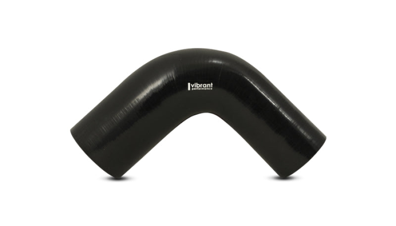 Vibrant 2-inch to 2.25-inch Silicone 90 Degree Transition Elbow with Reinforced Aramid for Automotive Applications
