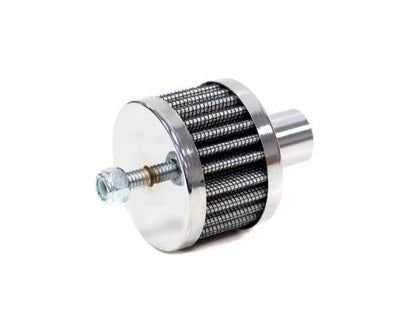 K&N Engineering 62-1120 Chrome Steel Crankcase Vent Filter with 3/4 inch Tube for Classic and Racing Applications