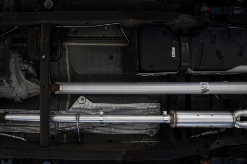 MBRP S50053CF Cat-Back Exhaust System for Chevrolet Silverado and GMC Sierra 1500 (2019-2021) with Dual 4-Inch Carbon Fiber Tips