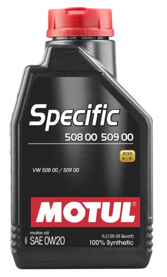 Motul 1L OEM Synthetic Engine Oil SPECIFIC 508 00 509 00 - 0W20 for Volkswagen, Audi, Skoda, Seat