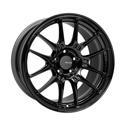 Enkei GTC02 18x9.5 Inch Gloss Black Alloy Wheel with 5x114.3 Bolt Pattern and +40mm Offset