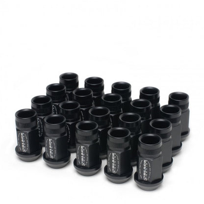 Skunk2 Racing 12 x 1.5 Forged Lug Nut Set (Black Series) for Honda, Acura, Mitsubishi, Scion, and Toyota