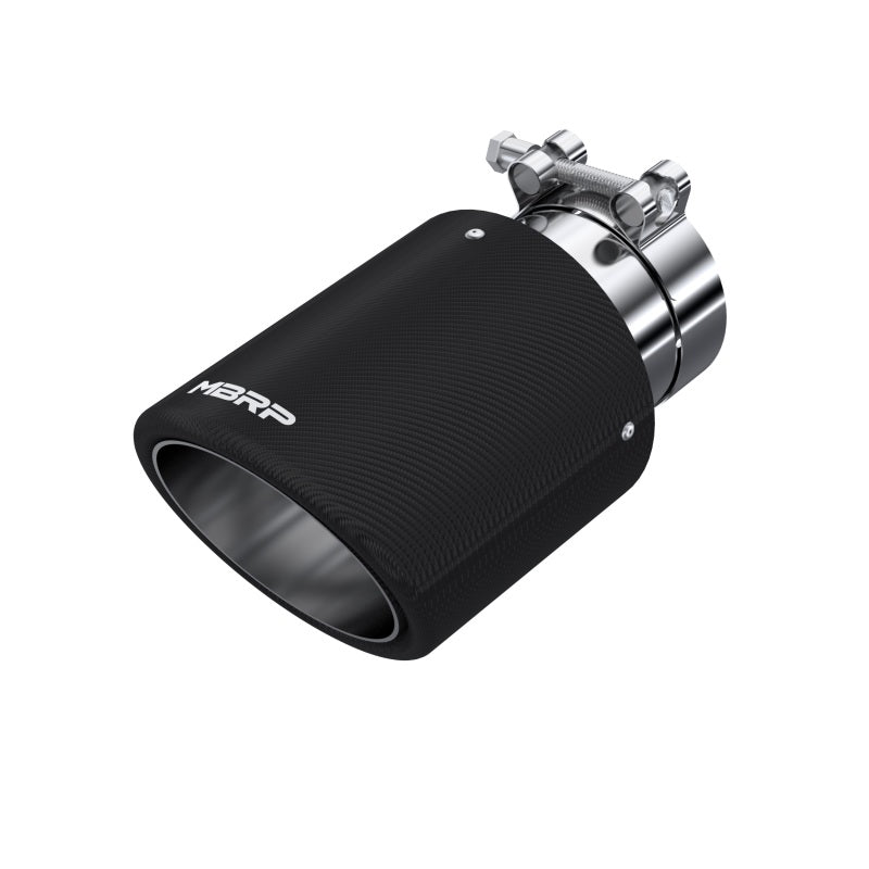 MBRP Universal Carbon Fiber Exhaust Tip 4.5 inch OD with 3 inch Inlet - Stylish Dual Wall Design